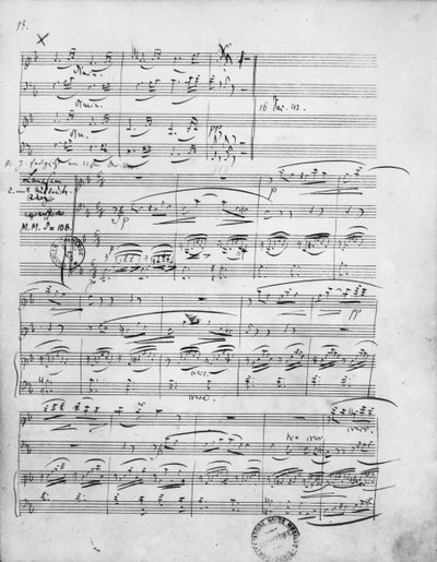 Ms.312, Phantasiestücke, Opus 88, für Klavier, Violine und Cello, 1842 von Robert Schumann